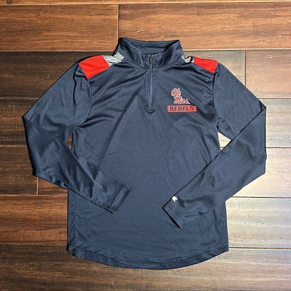 Ole Miss Boys 1/4 Zip Pullover